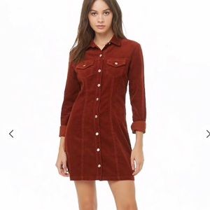 Forever 21 Corduroy Shirtdress